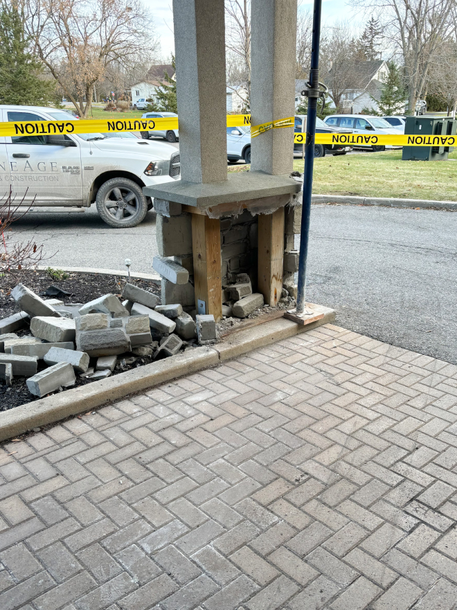 brick column repairs ottawa